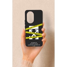 Vip Case Honor 200 5g Uyumlu Off White Desenli Silikon Kılıf