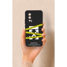 Vip Case Poco F5 Pro Uyumlu Off White Desenli Silikon Kılıf