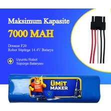 Ümit Maker Dreame F20 Robot Süpürge 7000 Mah Batarya