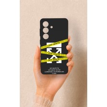 Vip Case Samsung S26 Uyumlu Off White Desenli Silikon Kılıf