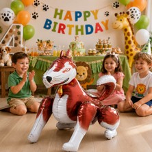 Dodomar 4d Köpek Folyo Balon 68X58 cm Hayvan Temalı Doğum Günü Parti Süsü Dekorasyon Balonu