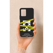 Vip Case Vivo Y21S Uyumlu Off White Desenli Silikon Kılıf