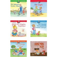 Türkiye İş Bankası Kültür Yayınları Elif Serisi(Babasına Yardım Ediyor-Üzgün-Kitapları Keşfediyor-Cesaret Veriyor-Pikniğe Gidiyor)-Annemin Sesi 6 Kitap Set