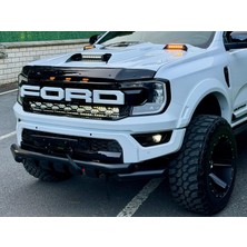Tuning Vadisi Ford Ranger Kaput Rüzgarlığı 2023 - Yılı ve Sonrası Uyumlu Parlak Siyah