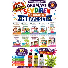 Üçgen Yayıncılık 2.sınıf Öğretmen Tavsiyeli Okumayı Sevdiren 32 Sayfa 10 Kitaplık Hikaye Seti-10 (Slime Set Hediyeli)