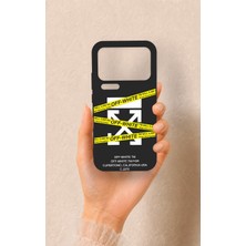 Vip Case Mi 17 Pro Max Uyumlu Off White Desenli Silikon Kılıf