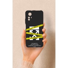 Vip Case Redmi Note 12S Uyumlu Off White Desenli Silikon Kılıf