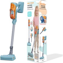 Vacuum Cleaner Sesli Pilli Kablosuz Oyuncak Dikey Elektrik Süpürgesi