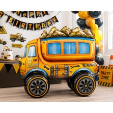 Dodomar 4d Kamyon Folyo Balon 68X58 cm Araç Temalı Doğum Günü Parti Süsü Dekorasyon Balonu