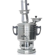 Vezir-Iş  Semaver 4 Litre Kömürlü Semaver Kırılmaz Yanmaz Siyah Bagalit Kulp