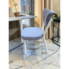 Msy Home Alva 6 Adet Yemek ve Mutfak Sandalyesi Baby Face Kumaş Beyaz Iskelet Modern ve Şık