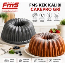 Fms Cakepro Gri Döküm Granit Kek Kalıbı | Yapışmaz Yüzeyli |
