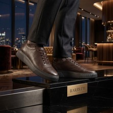 By Barretti Kahverengi Floeter Deri Siyah Taban Sneakers