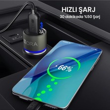 Upstyle GAR116 Qc3.0 Alüminyum Güvenlik Çekici Araç Şarj Aleti - 18W Hızlı Şarj