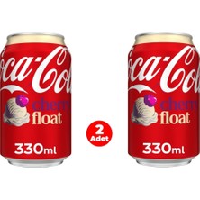 Coca Cola Cherry Float - Kiraz ve Vanilya Aromalı Gazlı Içecek 330 ml (2 Adet)