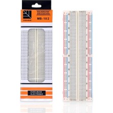 AEK-TECH MB-102 Lehimsiz Breadboard Devre Kurulum Kartı 830 Nokta Arduino Uyumlu