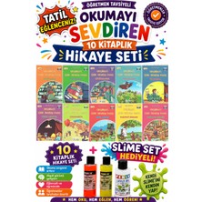 Üçgen Yayıncılık 3.sınıf Öğretmen Tavsiyeli Okumayı Sevdiren 48 Sayfa 10 Kitaplık Hikaye Seti (Slime Set Hediyeli)