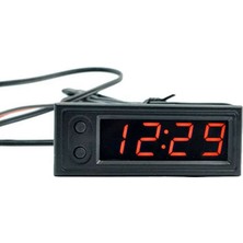 AEK-TECH Dijital Termometre Voltmetre ve Saat Komponent LED 22MM Kırmızı
