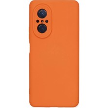 Sepetopia Huawei Nova 9 Se Kılıf Nano Içi Kadife Silikon - Turuncu