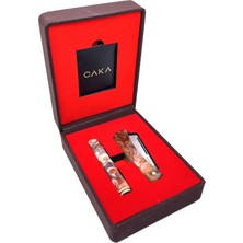 Caka Origin Origin - Bıçak Çakmak Seti - Kızıl Kahverengi