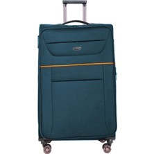 Fossil Unisex Kumaş Büyük Boy Ultra Hafif Şifreli Körüklü Kendi Etrafında Dönebilen Valiz 012-01