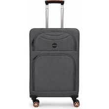 Fossil Unisex Kumaş Orta Boy Ultra Hafif Şifreli Körüklü Kendi Etrafında Dönebilen Valiz 010-02