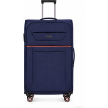 Fossil Unisex Kumaş Büyük Boy Ultra Hafif Şifreli Körüklü Kendi Etrafında Dönebilen Valiz 012-01