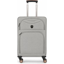Fossil Unisex Kumaş Orta Boy Ultra Hafif Şifreli Körüklü Kendi Etrafında Dönebilen Valiz 010-02