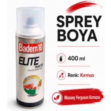 Badem10 Sprey Boya Kırmızı Traktör Ferguson Kırmızısı 400 ml Hızlı Kuruyan Metal Plastik Yüzeylere Uygun