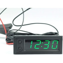 AEK-TECH Dijital Termometre Voltmetre ve Saat Komponent LED 22MM Yeşil