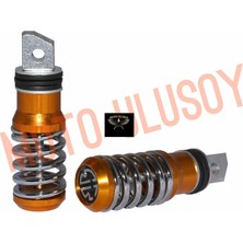 Moto Ulusoy Tk03 Modifiye Arka Basamak Takımı Yaylı Sarı Üniversal Katlanır Model