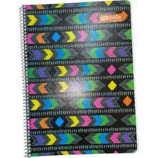Mynote Neon Defter A4 80YP Çizgisiz - Renkl Karışık Desen