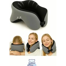 Pillowart Visco Ortopedik Boyun Destekli Seyahat Yastığı Ergonomik Tasarım Uçak, Otobüs ve Araç Kullanımı Için