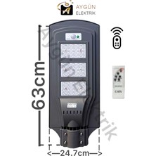 Aygün Elektrik Cata CT-4692 180W Solar Sokak Armatürü - Beyaz Işık - Kumandalı