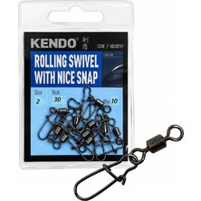 Kendo Rolling Swivel Snap Klipsli Fırdöndü No:2 (10\'lu Paket)