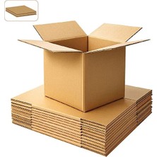 ŞEYLİŞEYLER Şeylişeyler - 50X30X30 cm Boş Karton Koli 15 Adet - Taşınma, Saklama ve E-Ticaret Kargo Kolisi Seti