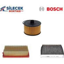 Renault Clio V 1.0 Tce H4D Motor Kodlu Periyodik Bakım Seti Bosch ( Hava + Yağ + Karbonlu Polen Filtreleri )