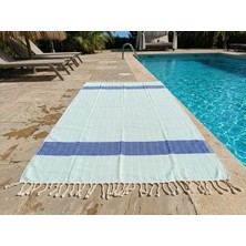 Ludi Ludıa %100 Pamuklu Balıksırtı Desenli Peştemal Havlu (100X190 Cm)
