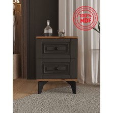T&B Nil 2 Çekmeceli Komodin - Tamamı Mdf