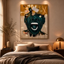 Othello Art Soyut Çığlık Sanat Kanvas Tablo – Modern ve Etkileyici Duvar Dekoru
