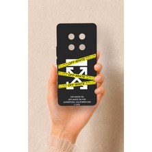 Vip Case Honor Magic 7 Lite 5g Uyumlu Off White Desenli Silikon Kılıf