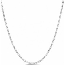 Oya Silver İnce Espanzer Gümüş Zincir Kolye 60CM [ZK506]