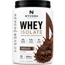 Nyvora Nutrition Whey Isolate Protein Tozu Chocolate (Çikolata Aromalı) 2100 gr 70 Servis