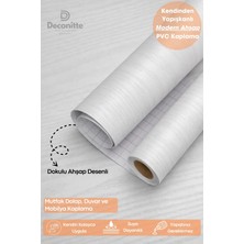 Deconitte Kendinden Yapışkanlı Ahşap Görünümlü Mutfak Banyo Tezgah Duvar Dolap Masa Kaplama 60X100CM