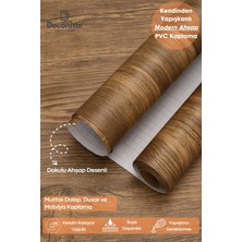 Deconitte Kendinden Yapışkanlı Ahşap Desenli PVC Kaplama 60 x 100 cm Modern Mutfak ve Banyo İçin Pratik Çözüm