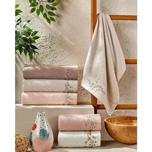 Şıkel 6'lı Paket Cotton Havlu 50*90CM Elit Nakışlı Pıtırcık Çiçeği