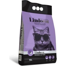 Lindocat Double Action Argan Yağı & Lavanta Kokulu Topaklanan Kedi Kumu 10L