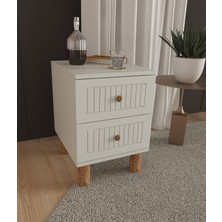 T&B Mila 2 Çekmeceli Komodin - Tamamı Mdf