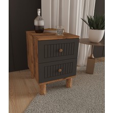 T&B Mila 2 Çekmeceli Komodin - Tamamı Mdf