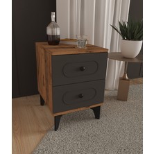 T&B Derin 2 Çekmeceli Komodin - Tamamı Mdf